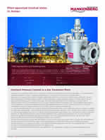 pressure regulators; pressure control valves; gas treatment; oil and gas