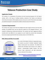 tobacco production; pressure transducers; pressure measurement; test and measurement
